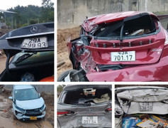 11 ô tô tông liên hoàn trên cao tốc La Sơn - Hoà Liên