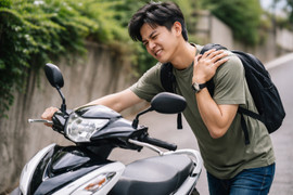 Đau tay khi dắt xe máy lên dốc, siêu âm mới 'lộ diện' thủ phạm