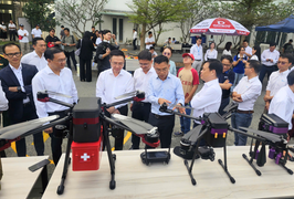 Thử nghiệm thiết bị bay không người lái giao hàng ở TP.HCM