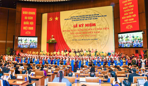 Toàn cảnh lễ kỷ niệm 80 năm Ngày Tổng tuyển cử đầu tiên bầu Quốc hội Việt Nam