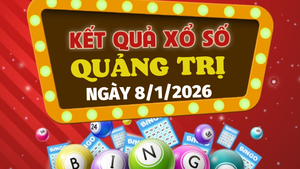 Trực tiếp kết quả xổ số Quảng Trị hôm nay 8/1/2026 - XSQT 8/1