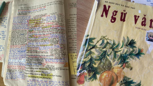 Trang sách cũ ngập tràn chữ làm dân mạng xúc động nhớ thời học sinh