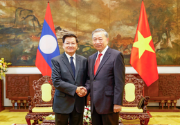Tổng Bí thư Tô Lâm gửi thư chúc mừng Tổng Bí thư Thongloun Sisoulith