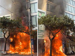 Cháy lớn tại Hà Nội, chủ nhà hoảng loạn nhảy từ tầng cao xuống bị thương