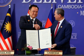 Mỹ hỗ trợ 45 triệu USD giúp Campuchia và Thái Lan thực thi thỏa thuận hòa bình