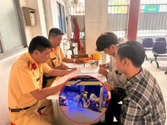 Xử phạt hai thanh niên giằng co cản trở CSGT, không chấp hành đo nồng độ cồn