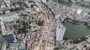 Toàn cảnh tuyến Vành đai 1 Hoàng Cầu - Voi Phục trước ngày thông tuyến kỹ thuật