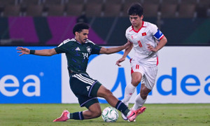 Trực tiếp bóng đá U23 Việt Nam 1-0 U23 Ả Rập Xê Út: Đình Bắc xuất sắc