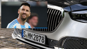 Lionel Messi gây chú ý khi lái Mercedes-Maybach 6,5 tỷ đồng tại Mỹ