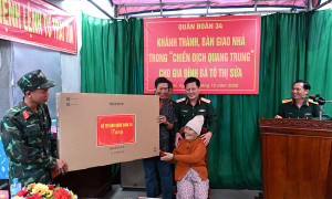 Hoàn thành 1.597 nhà phải xây dựng mới trong 'Chiến dịch Quang Trung'