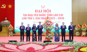 Toàn cảnh Đại hội Thi đua yêu nước tỉnh Lào Cai lần thứ I, giai đoạn 2025 - 2030
