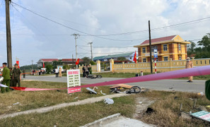 Xe tải tông nhiều phương tiện ở TP Huế, 4 người thương vong