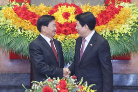 Chủ tịch nước Lương Cường hội kiến Tổng Bí thư, Chủ tịch nước Lào 