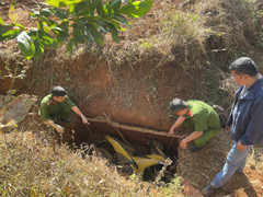 Thủ đoạn giấu xe trên đường lẩn trốn của 2 kẻ cướp ngân hàng ở Gia Lai