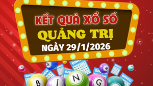 Trực tiếp kết quả xổ số Quảng Trị hôm nay 29/1/2026 - XSQT 29/1