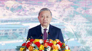 Tổng Bí thư Tô Lâm dự lễ khởi công xây trường nội trú tại Cao Bằng