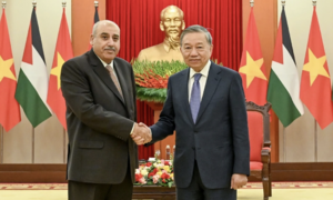 Tổng Bí thư Tô Lâm tiếp Chủ tịch Hạ viện Jordan Mazen Turki El Qadi