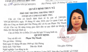 Truy nã 'bà trùm' cho vay nặng lãi hàng trăm tỷ đồng ở Hải Phòng