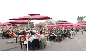 Cuối tuần trẩy hội Bách hoa Bộ hành, thẩm vị đặc sản Tết ở Hội chợ Mùa Xuân