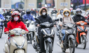 Không khí lạnh tăng cường dồn dập, Hà Nội rét đậm hai ngày, thấp nhất 10°C