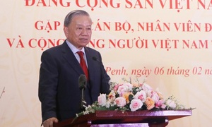 Tổng Bí thư Tô Lâm gặp gỡ cộng đồng người Việt tại Campuchia