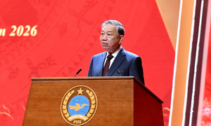 Tổng Bí thư Tô Lâm dự lễ kỷ niệm 80 năm Ngày truyền thống Tình báo CAND