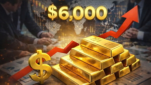 Loạt 'ông lớn' đồng loạt nâng dự báo vàng lên 6.300 USD/ounce