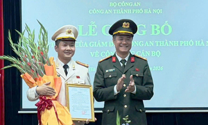 Trung tá Chu Quốc Dũng giữ chức Trưởng Ban Biên tập An ninh Thủ đô