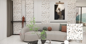 Những mẫu gạch ốp tường phòng khách dẫn đầu xu hướng thiết kế 2026