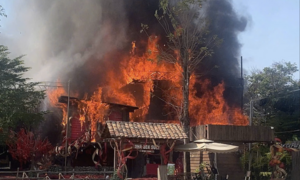 Cháy quán cà phê tại TP.HCM, nhiều tài sản bị thiêu rụi