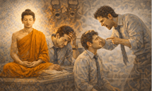 Kiệt quệ khi đi làm, Phật giải thích: Do đối xử với mình như kẻ thù