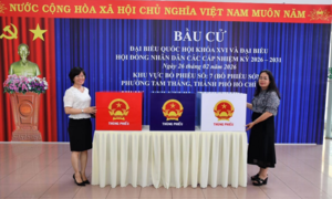  Sáng nay, hơn 4.000 cử tri TP.HCM đi bầu cử