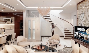 Cách thiết kế giúp trần nhà trông cao, thoáng hơn