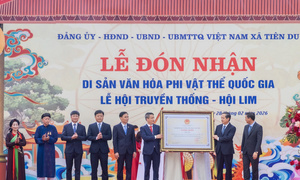 Hội Lim đón nhận danh hiệu Di sản văn hóa phi vật thể quốc gia