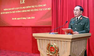 Thứ trưởng Bộ Công an Trần Quốc Tỏ nghỉ công tác từ 1/3