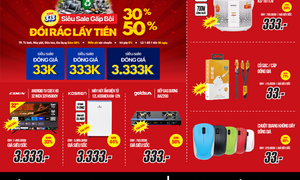 MediaMart 3/3 siêu sale gấp bội - đổi rác lấy tiền giảm đến 50%