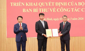 Chuẩn y ông Trần Huy Tuấn giữ chức Bí thư Tỉnh ủy Ninh Bình