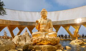 Mục sở thị tôn tượng vị 'Phật đến từ vàng' tại núi Bà Đen, Tây Ninh