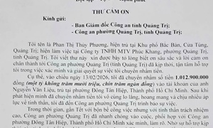 Chuyển nhầm hơn 1 tỷ đồng, người phụ nữ được công an hỗ trợ lấy lại sau chưa đầy 24 giờ