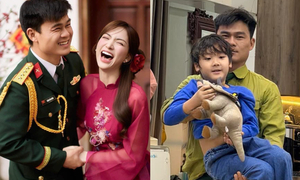 Con trai Hòa Minzy chia sẻ bất ngờ về Đại úy Văn Cương, mong mẹ sớm lên xe hoa