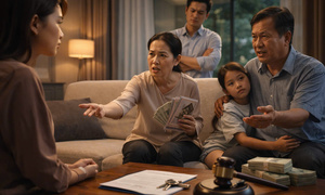Ly hôn, bố mẹ chồng đòi con dâu 1 tỷ tiền trông cháu và ăn ở được không?