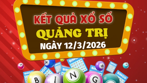 Trực tiếp kết quả xổ số Quảng Trị hôm nay 12/3/2026 - XSQT 12/3