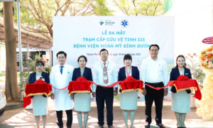 Bệnh viện Hoàn Mỹ Bình Dương ra mắt trạm cấp cứu vệ tinh 115