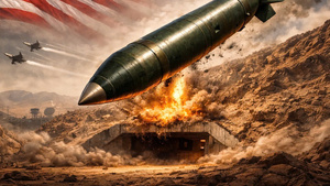 Sức mạnh bom 'thần chết' nặng gần 1 tấn, xuyên thủng pháo đài ngầm Iran