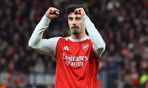 Kết quả Bayer Leverkusen 1-1 Arsenal: Phạt đền tranh cãi, Havertz gỡ hòa