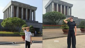 Chàng trai Pháp bày tỏ tình yêu Việt Nam bằng ảnh chụp ở Lăng Bác sau 13 năm 