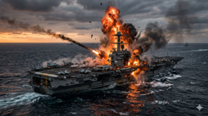 Iran tuyên bố đánh trúng tàu sân bay Mỹ, 'pháo đài nổi' có gục ngã?