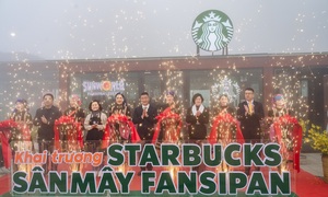 Fansipan chính thức có cửa hàng Starbucks cao nhất châu Á
