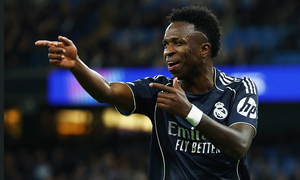 Kết quả Man City 1-2 Real Madrid: Silva nhận thẻ đỏ, Vinicius lập cú đúp