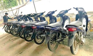 Bắt 9 thanh niên gây hàng loạt vụ trộm xe máy liên tỉnh